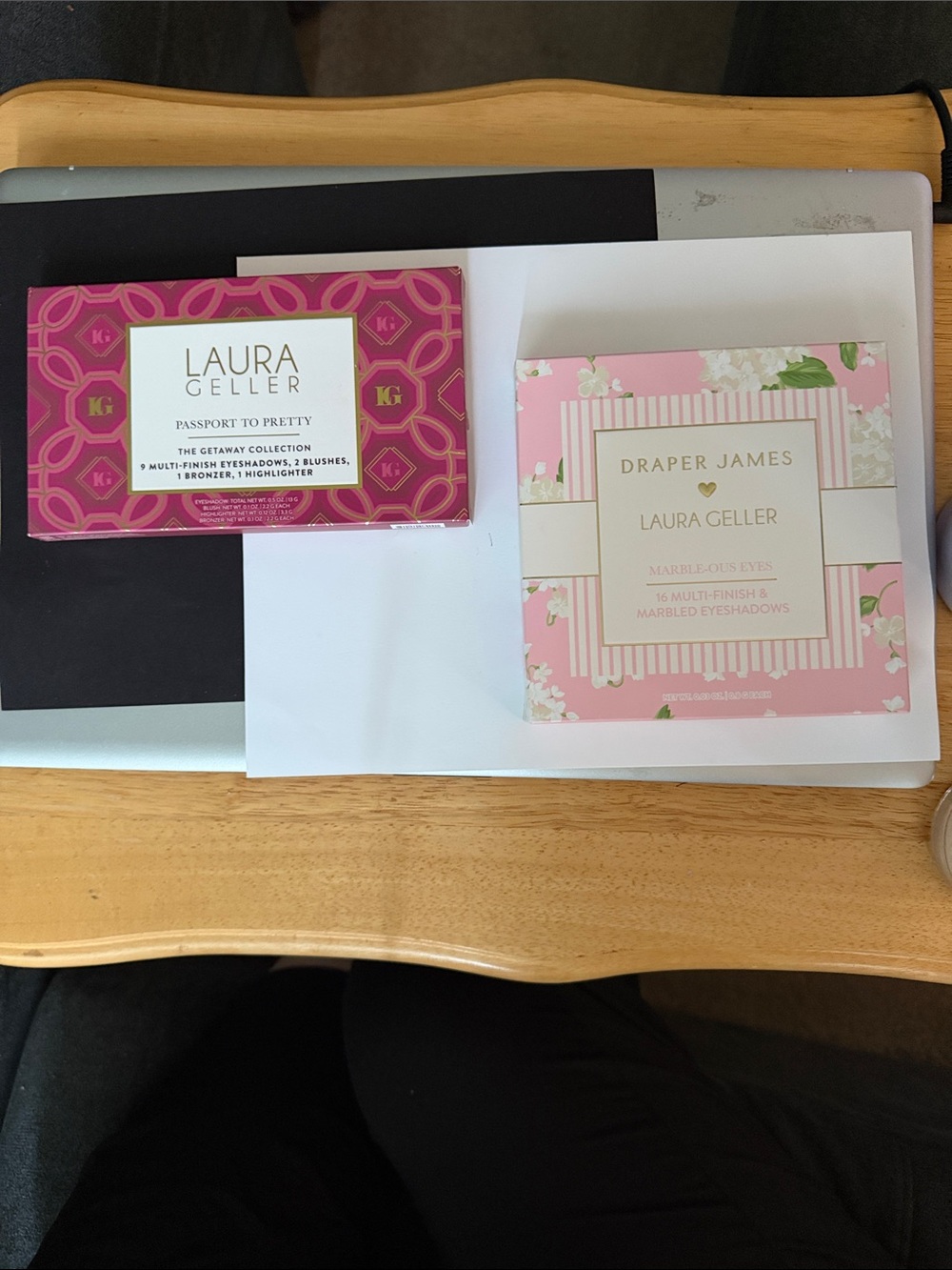 Cosmetic Palettes on Table